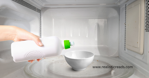 Dish detergent microwave cleaning hack