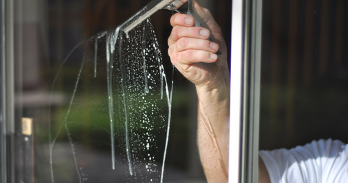 a squeegee is a great tool to use for house cleaning