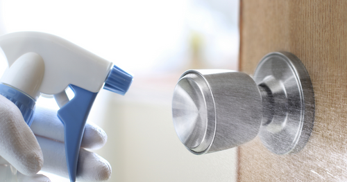 disinfecting doorknob