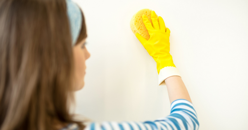how to clean apartment walls