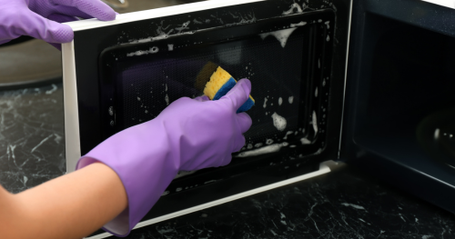 how to clean microwave