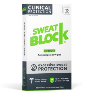 SweatBlock Antiperspirant Wipes